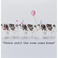 4WL282 Cow Dance Greeting Card