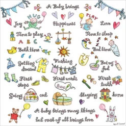 A001 A Baby Brings Happiness Greeting Card