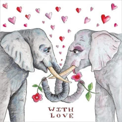 A002 With Love Greeting Card