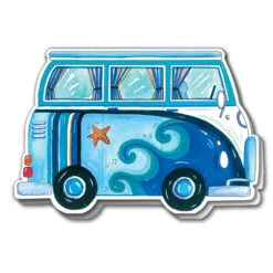 A025 Camper Van (Blue) Card