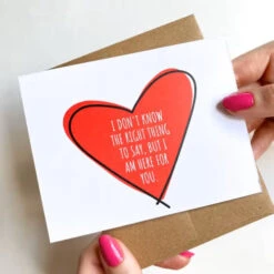 EN0405 Don't Know The Right Thing To Say Greeting Card