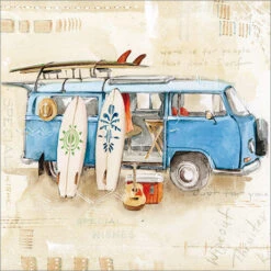 FP6271 Camper Van And Surfboards