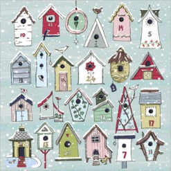 XAC16 Bird Houses Advent Card