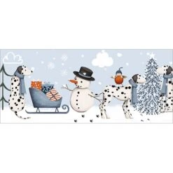 XC198 Snowmen And Dalmatians Money Wallet