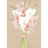 A232S White Lily Bouquet Greeting Card