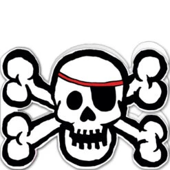 AL78 Pirate Skull And Crossbones